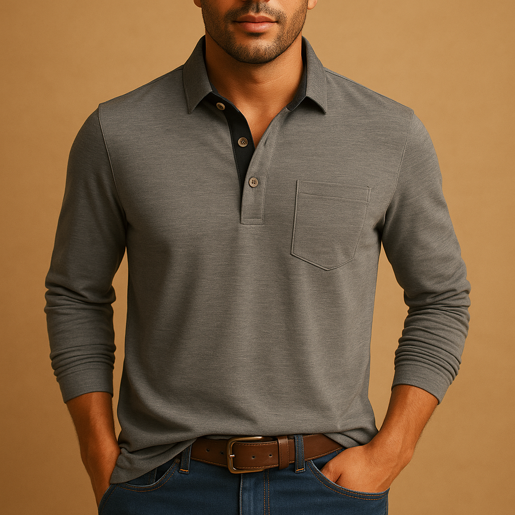 Men’s casual cotton shirt with chest pocket, button closure, and breathable fabric. Perfect for casual wear and daily comfort.