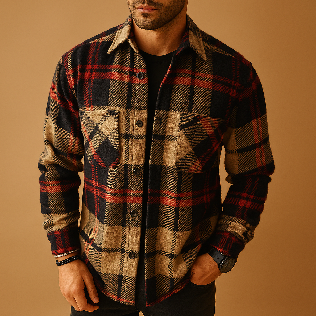 Men’s classic long sleeve shirt with solid-color design, breathable fabric, and comfortable fit, ideal for work, casual outings, and formal occasions.