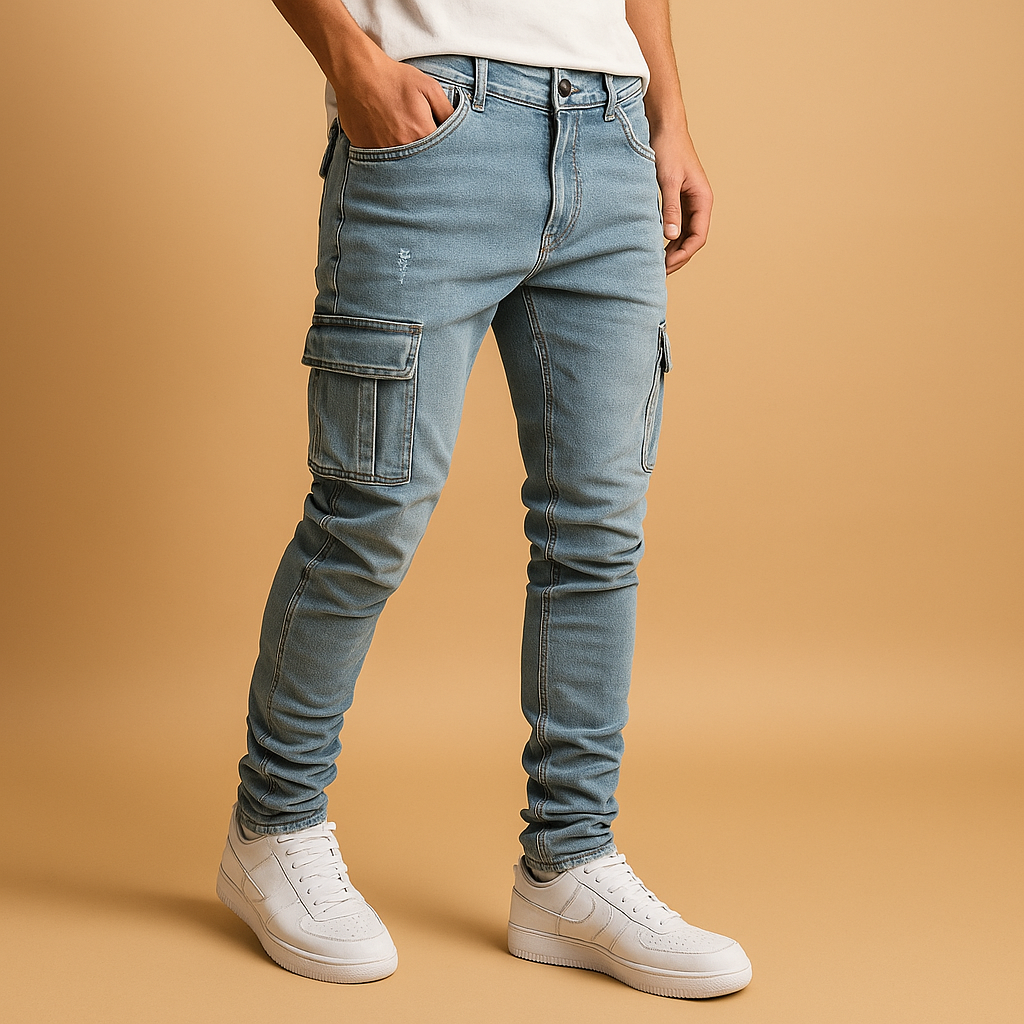 Men’s cotton trousers with relaxed fit, breathable and lightweight, available in multiple colors, perfect for casual outfits and everyday comfort.