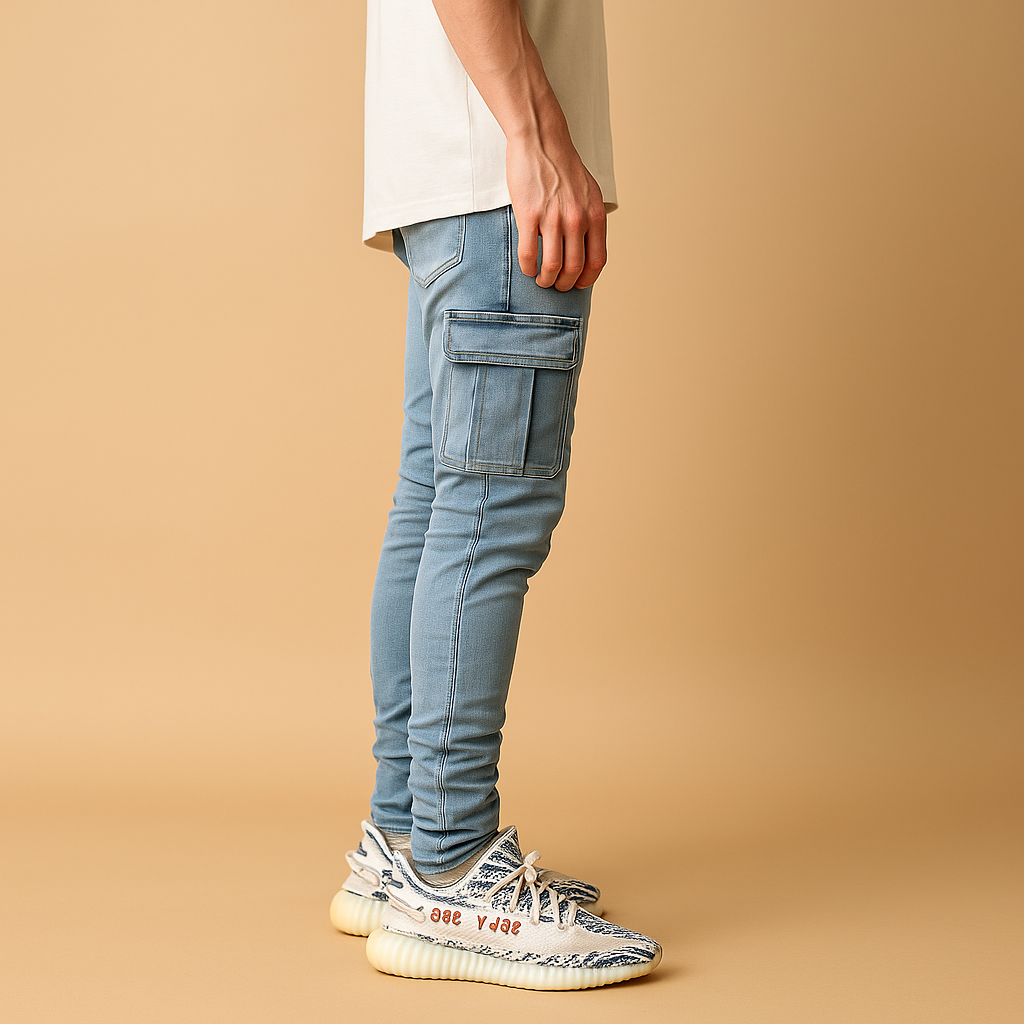 Men’s cotton trousers with relaxed fit, breathable and lightweight, available in multiple colors, perfect for casual outfits and everyday comfort.