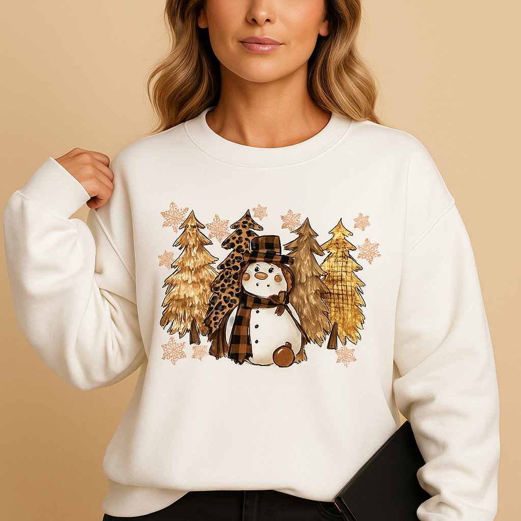 Festive Christmas sweater for women with relaxed fit and playful holiday pattern, perfect for family gatherings, parties, or cozy winter evenings.