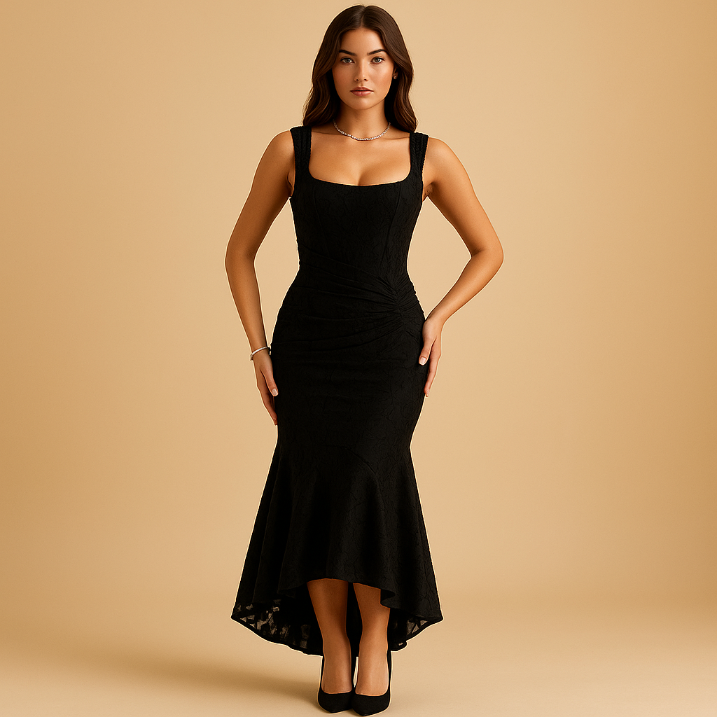 Women’s floral midi dress with breathable fabric and flowing fit, perfect for spring and summer brunches, garden parties, and casual outings.