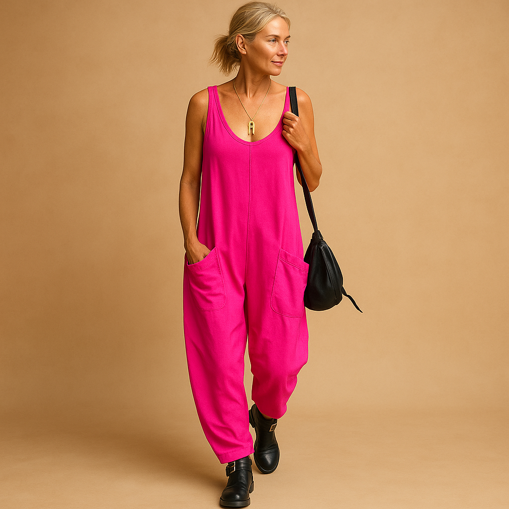 Flowy summer dress for women with a loose fit and lightweight fabric, perfect for warm days, brunches, and relaxed summer occasions.