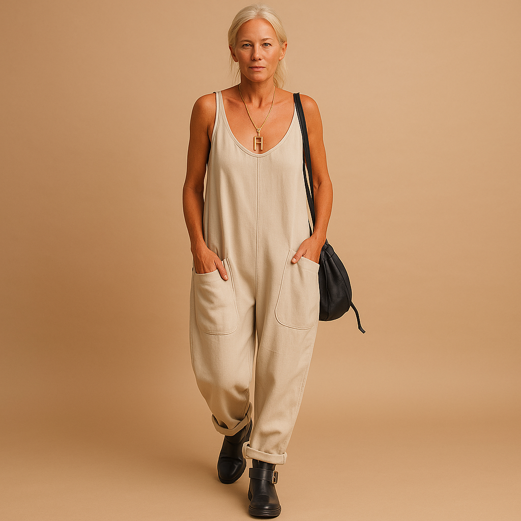 Flowy summer dress for women with a loose fit and lightweight fabric, perfect for warm days, brunches, and relaxed summer occasions.
