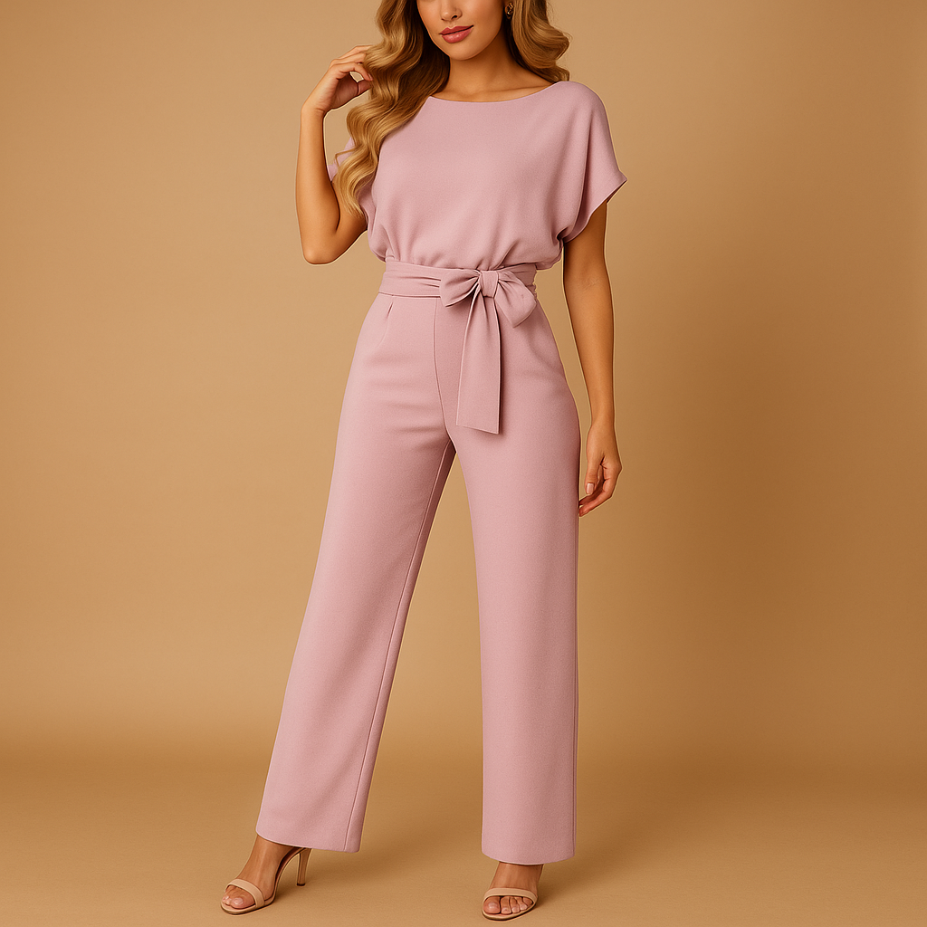 Glamorous glitter halter jumpsuit for women with open back and flared legs, perfect for parties, galas, and festive occasions.