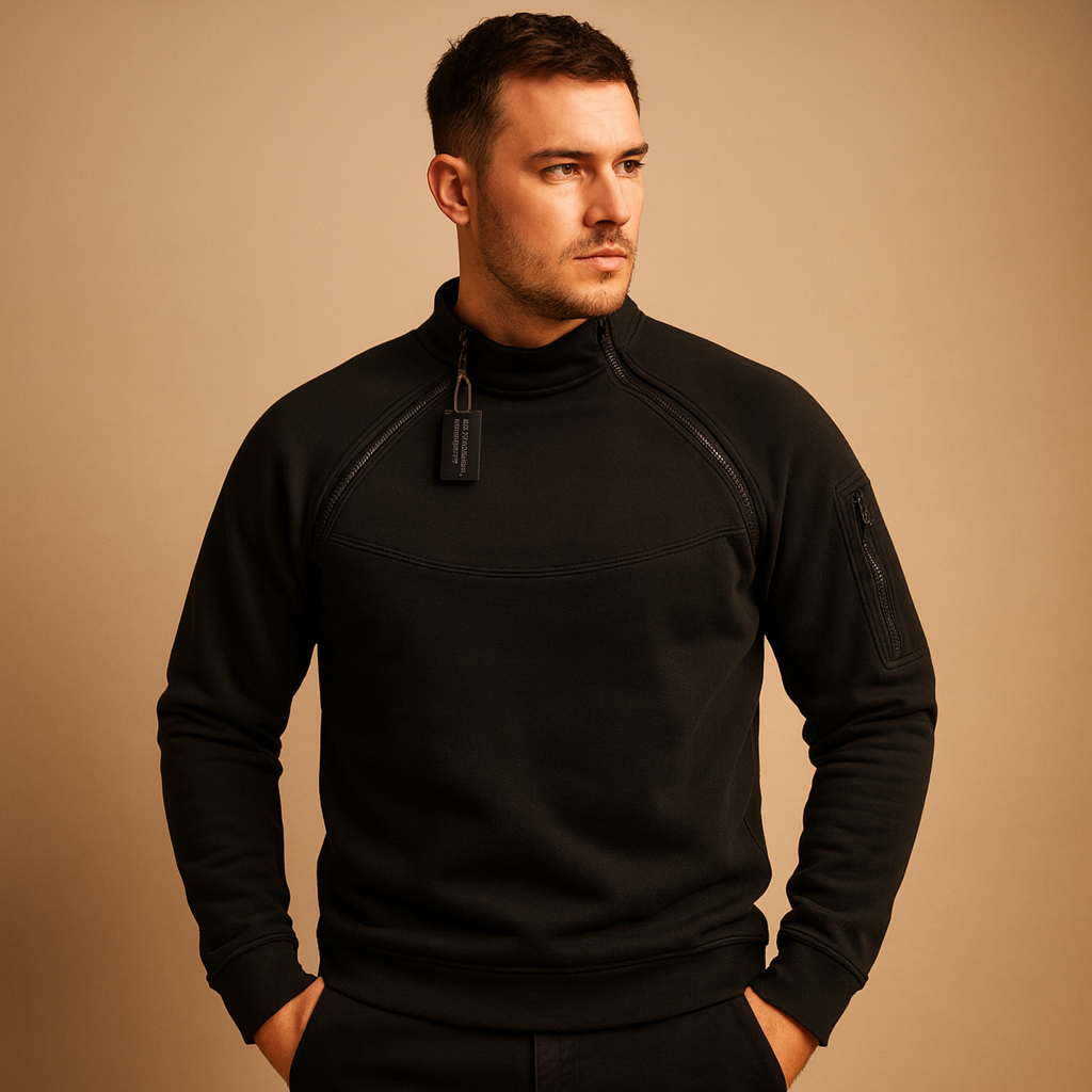 Men’s light crew neck jumper with long sleeves, made from soft and flexible fabric for everyday comfort and a minimalist, timeless look.