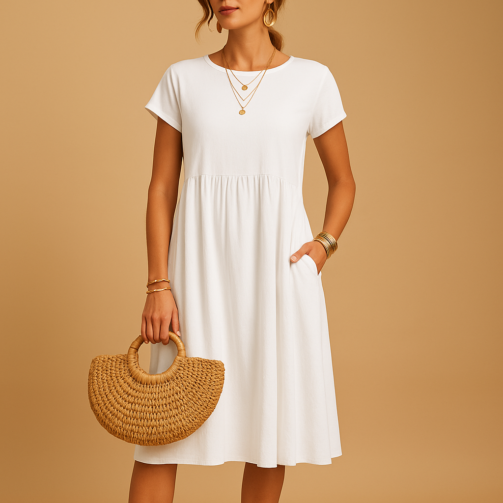 Women’s light summer dress with elegant silhouette and breathable fabric, perfect for spring, summer, and casual or chic occasions.