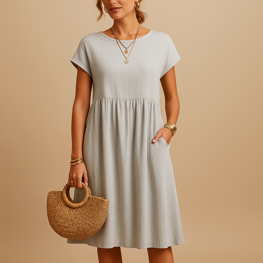 Women’s light summer dress with elegant silhouette and breathable fabric, perfect for spring, summer, and casual or chic occasions.