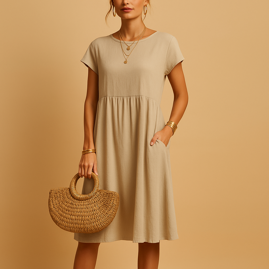 Women’s light summer dress with elegant silhouette and breathable fabric, perfect for spring, summer, and casual or chic occasions.