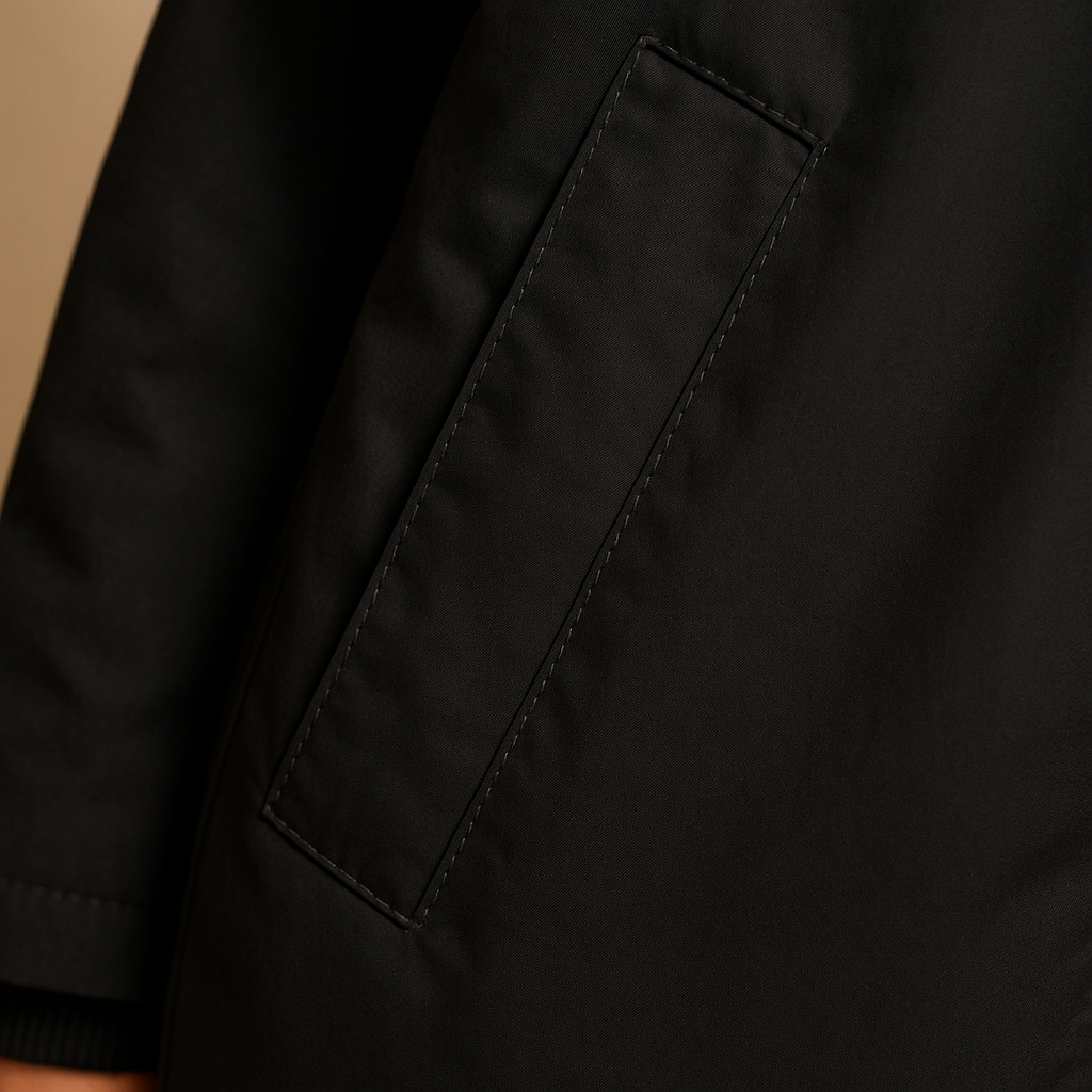 Lightweight bomber jacket for women with zip closure and side pockets, perfect for cool summer days and casual chic looks.