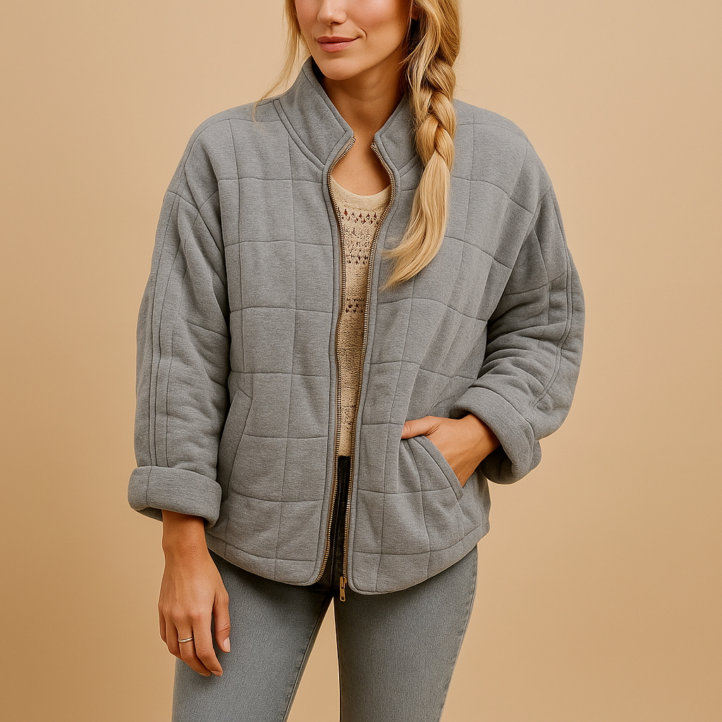 Lightweight summer jacket for women with tailored fit, breathable fabric, practical side pockets, and minimalist design in multiple colors.