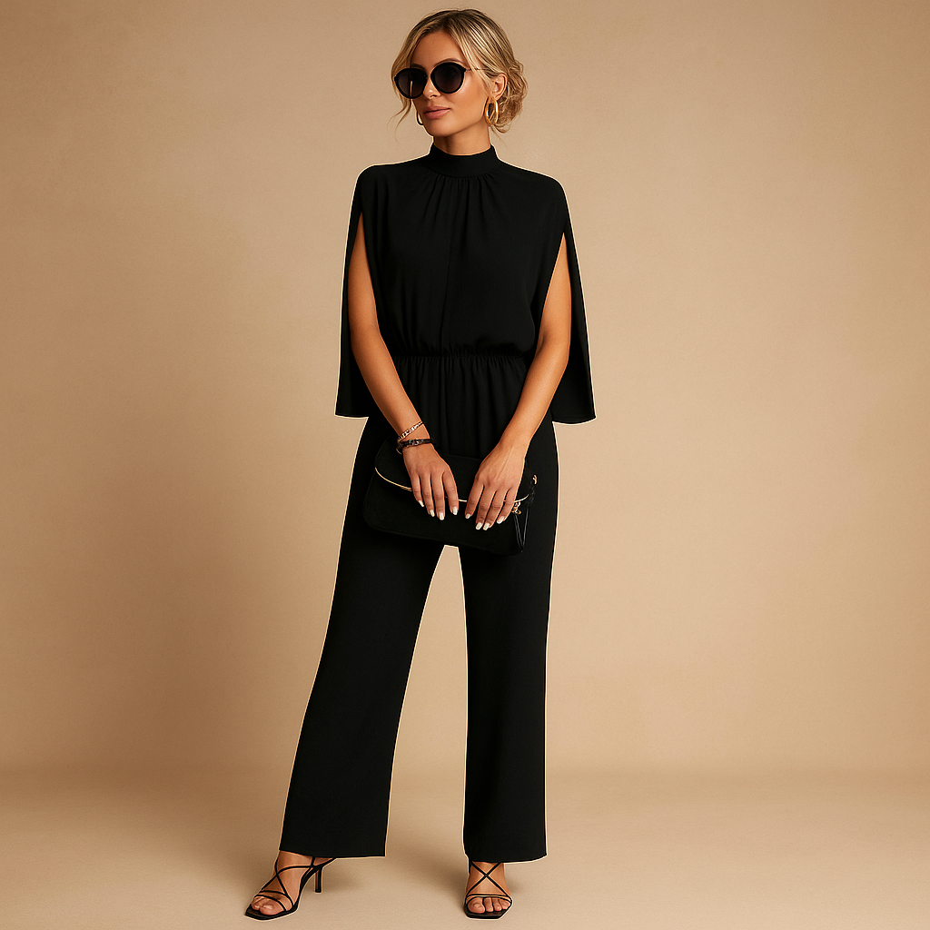 Women’s lightweight summer jumpsuit with adjustable straps and pockets, perfect for beach days, casual outings, and summer evenings.