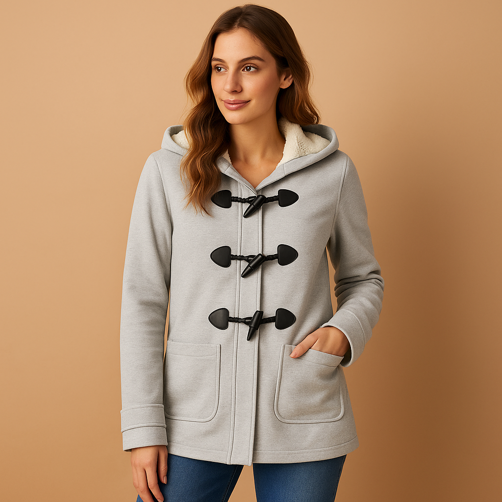 Long hooded winter coat for women featuring a modern fit, wind-resistant design, and elegant silhouette—ideal for cold-weather protection and style.
