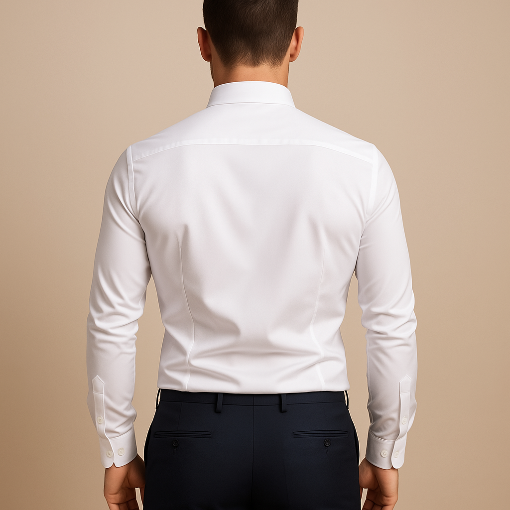 Men’s long sleeve dress shirt with refined fit and timeless design, available in multiple colors. Perfect for formal events, evening wear, and casual outfits.