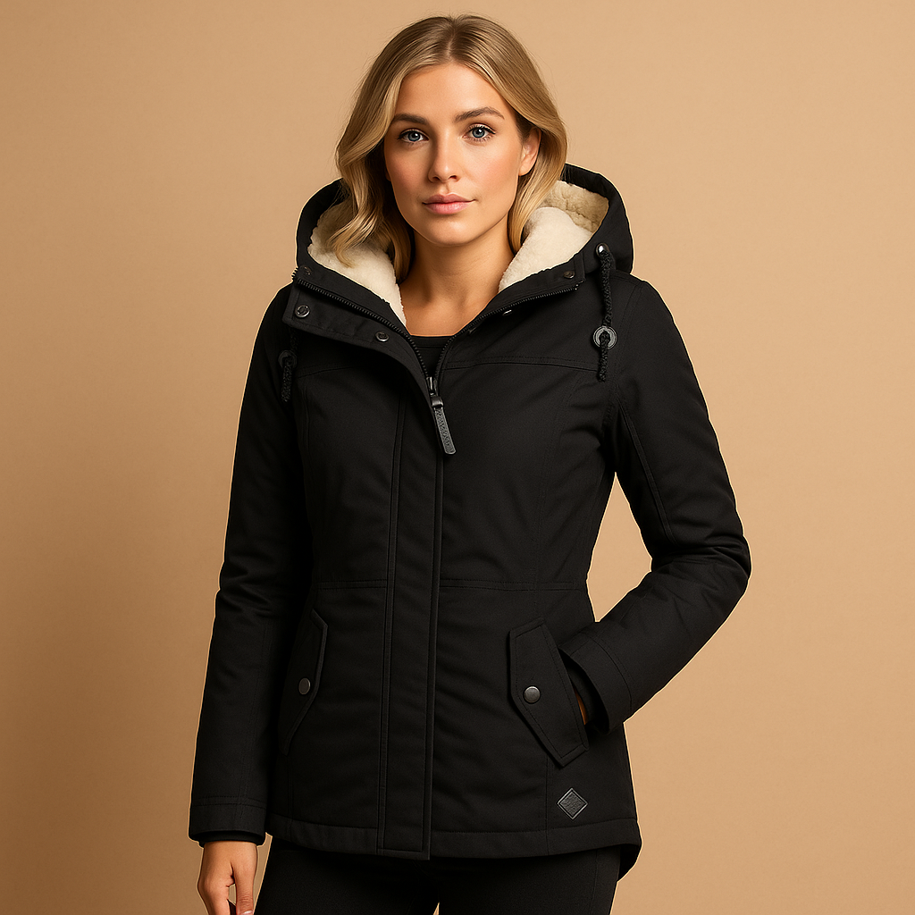 Long winter coat for women with premium insulation, elegant design, and full-length fit for warmth and style on cold days.