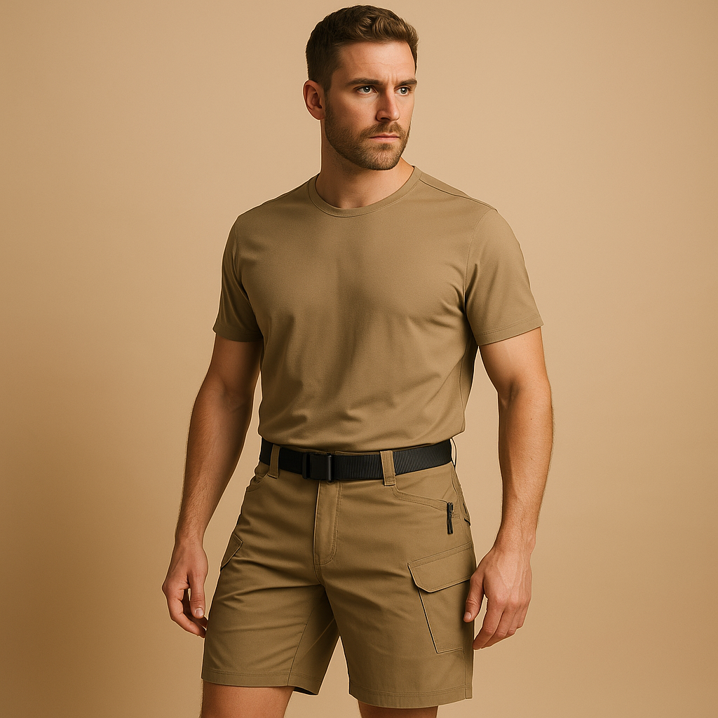 Men’s outdoor cargo pants with quick-dry fabric, durable design, and multiple pockets, perfect for hiking, camping, fishing, and daily wear.