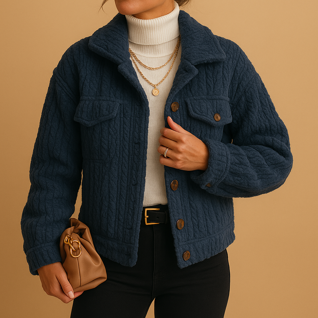 Oversized coat for women with boxy fit, soft fabric, pearl buttons, and neutral tones for chic layering and transitional outfits.