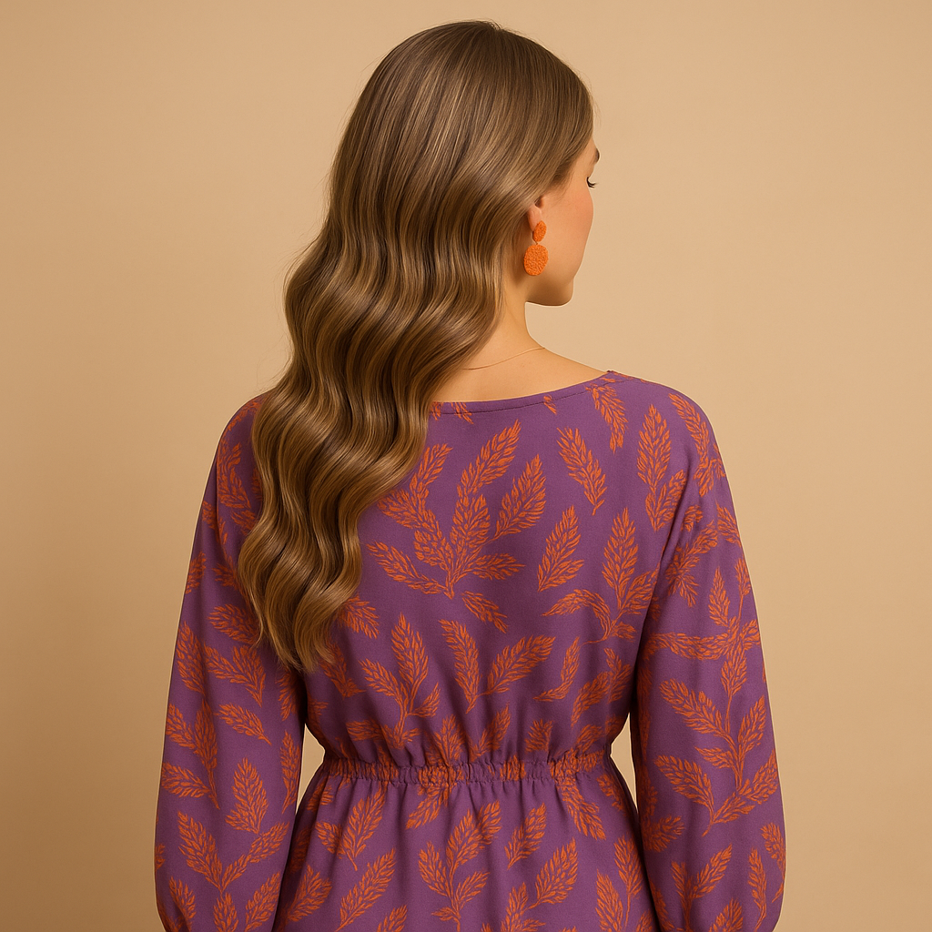 Sustainable cotton A-line dress for women in neutral tones, featuring a flattering fit and minimalist design — perfect for casual, office, or formal wear.