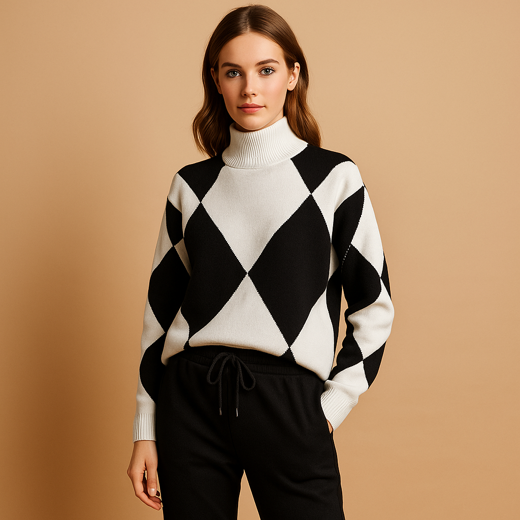 Women’s sweater and jogger set with breathable fit and minimalist design, perfect for lounging at home or casual outdoor wear.