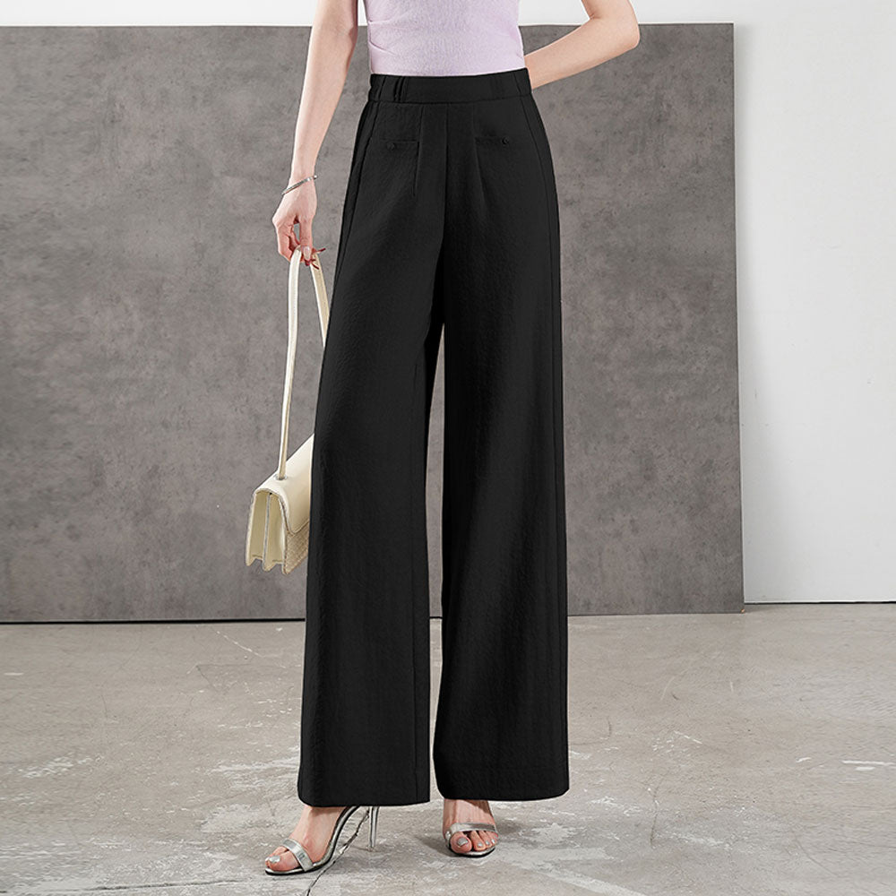 High Waist Wide Leg Trousers