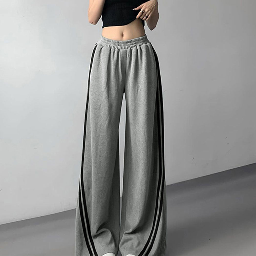 Striped High Waist Trousers