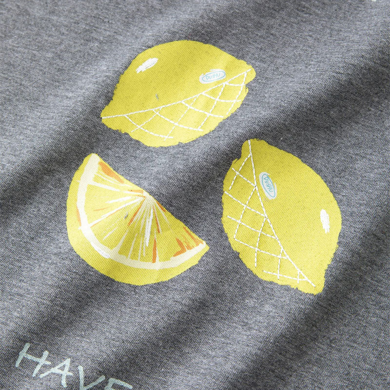 Cotton Fruit Print T-Shirt