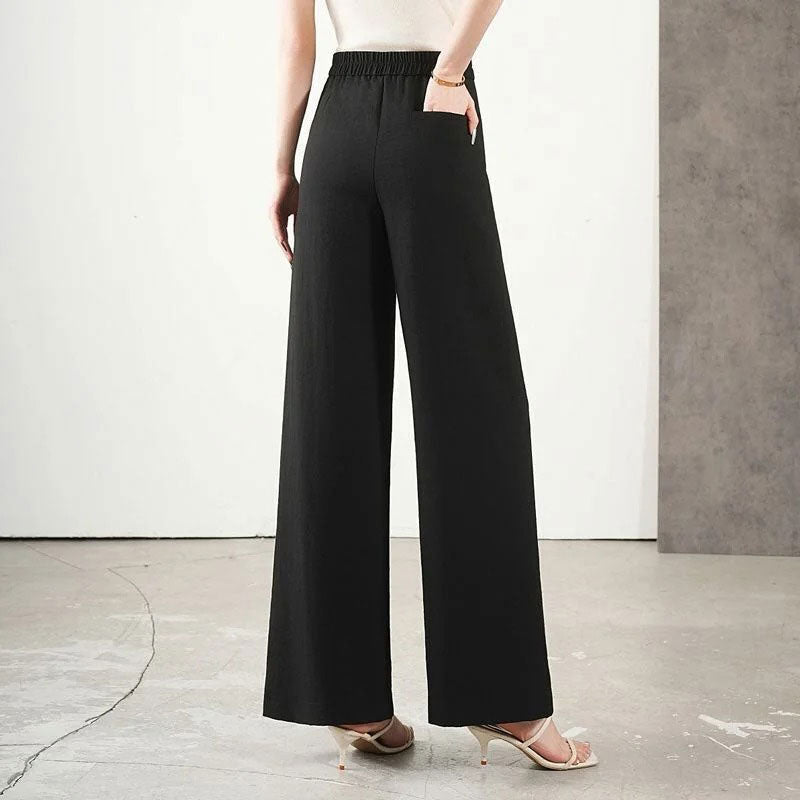 High Waist Wide Leg Trousers