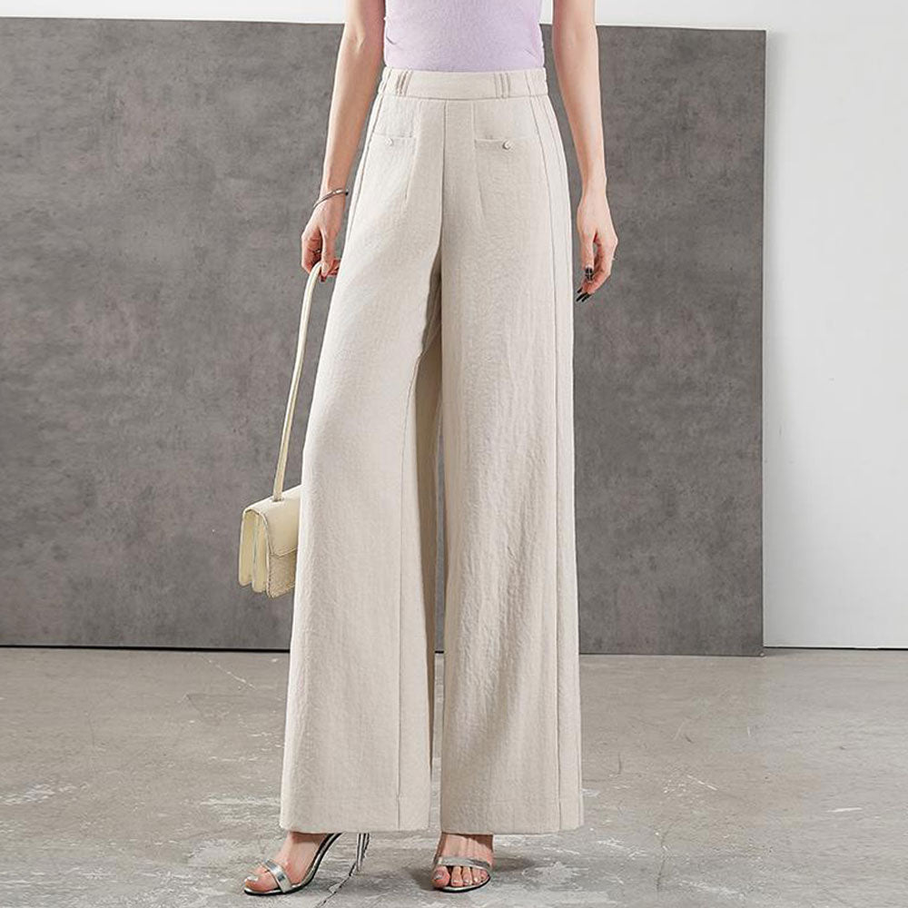 High Waist Wide Leg Trousers