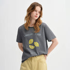 Cotton Fruit Print T-Shirt