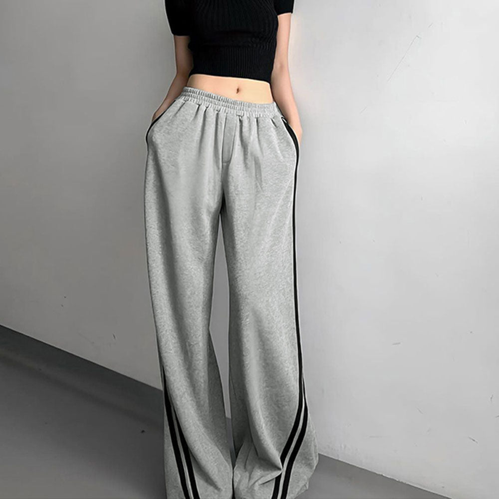Striped High Waist Trousers