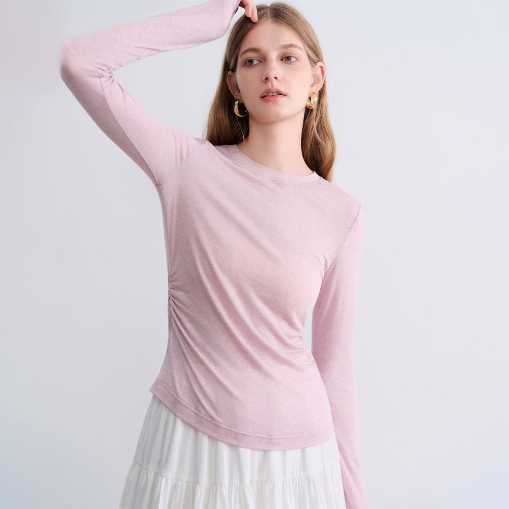 Pure Wool Fall T-Shirt Round Neck