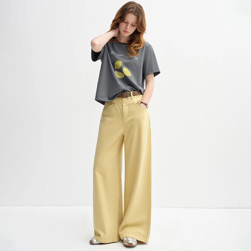 Cotton Fruit Print T-Shirt