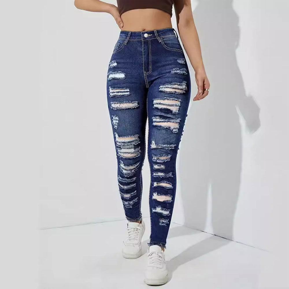 High Waist Mom Jeans Slim Fit