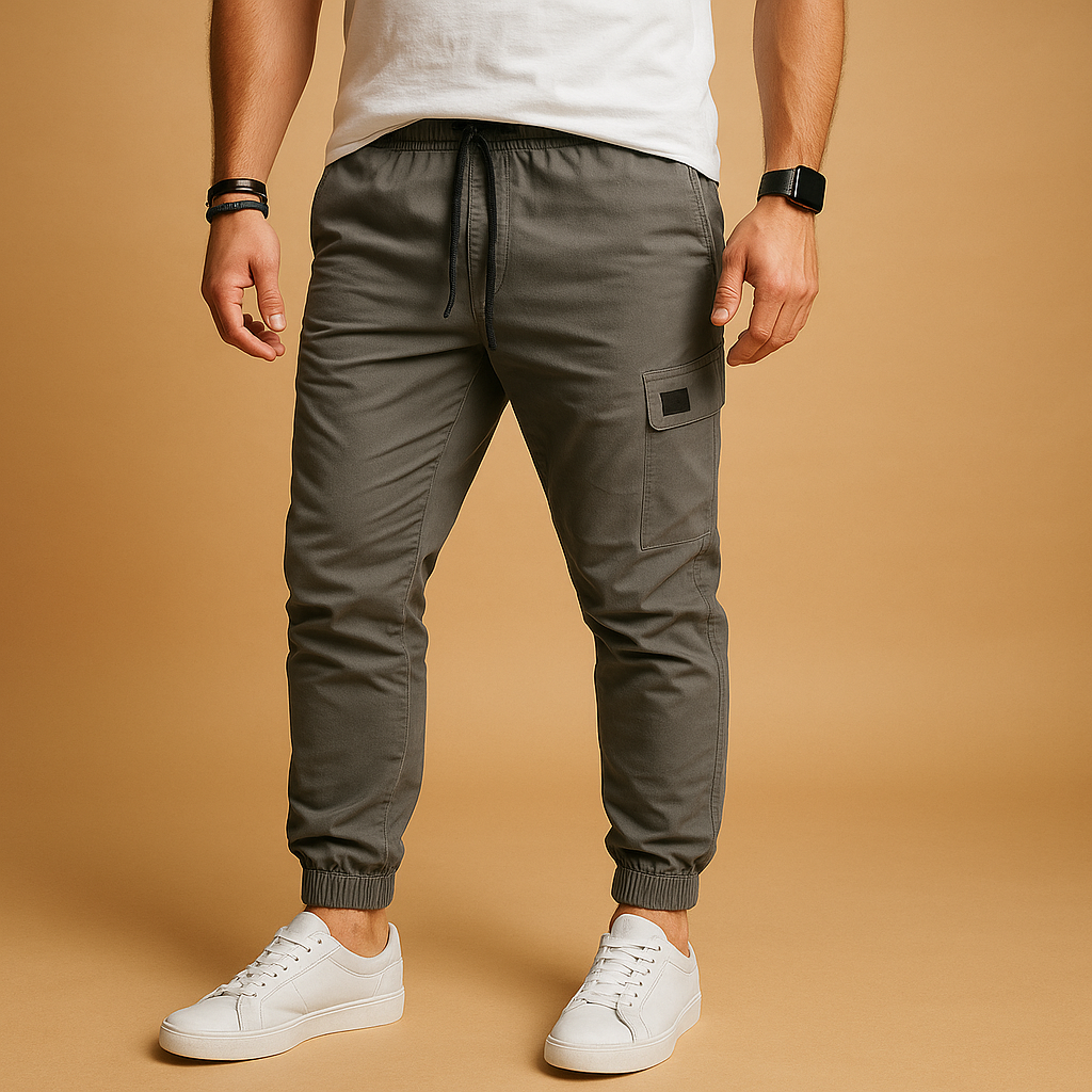Men’s cargo pants with multiple pockets, relaxed fit and straight legs, breathable and durable fabric, perfect for casual and outdoor wear.