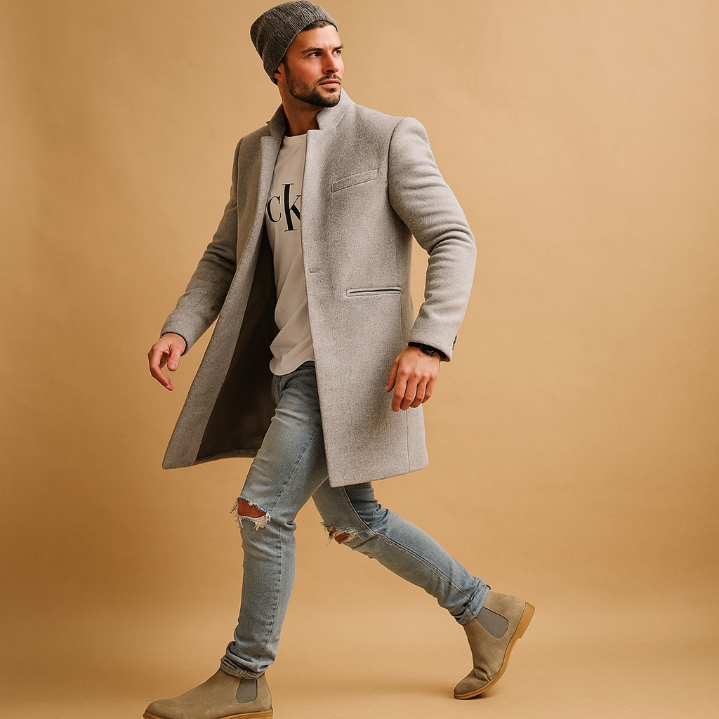 Men’s casual winter coat with relaxed fit, insulating lining, and modern design. Perfect for cold days, commuting, and everyday wear.