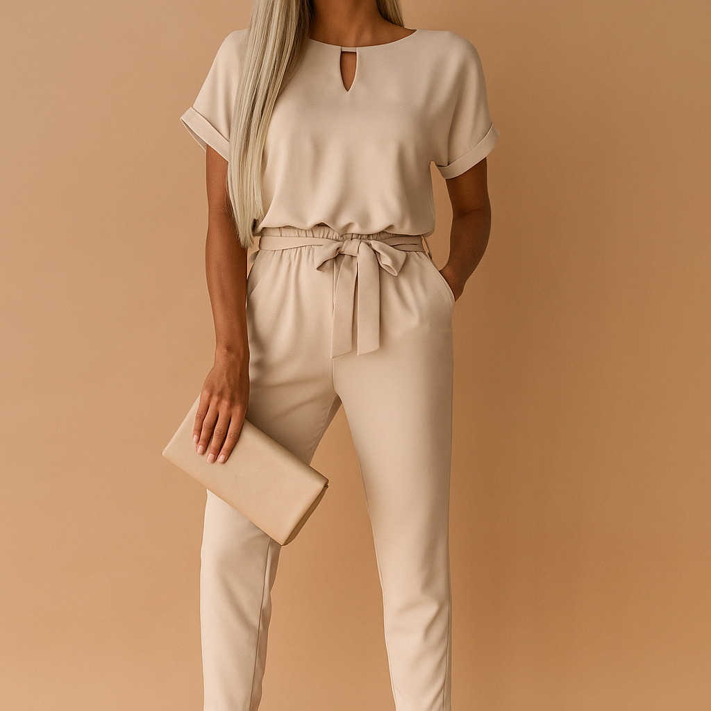 Chic tailored jumpsuit for women with an elegant fit, perfect for business events, formal dinners, or stylish evenings out.