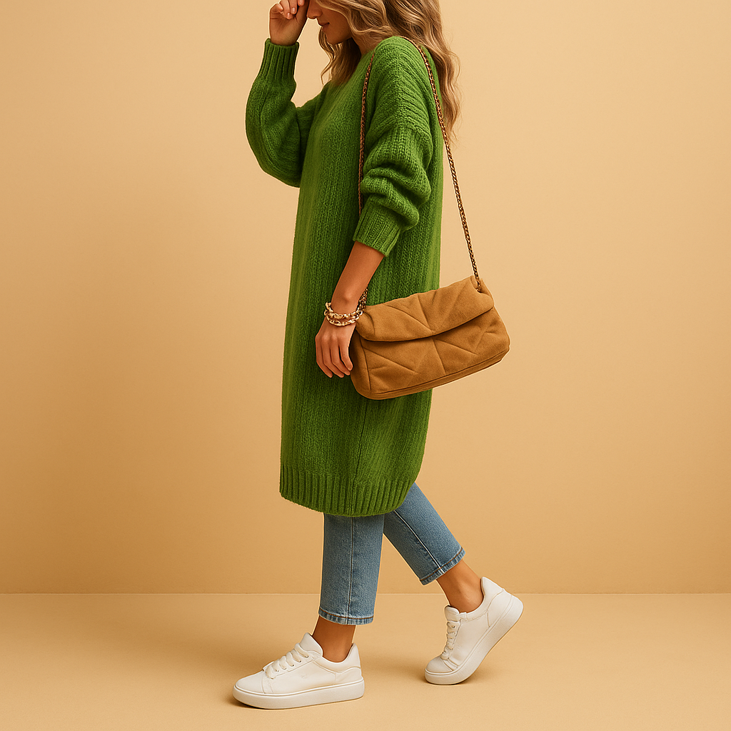 Classic knit cardigan for women with relaxed fit, open front, and soft breathable fabric. Perfect for layering in casual, office, or winter outfits.