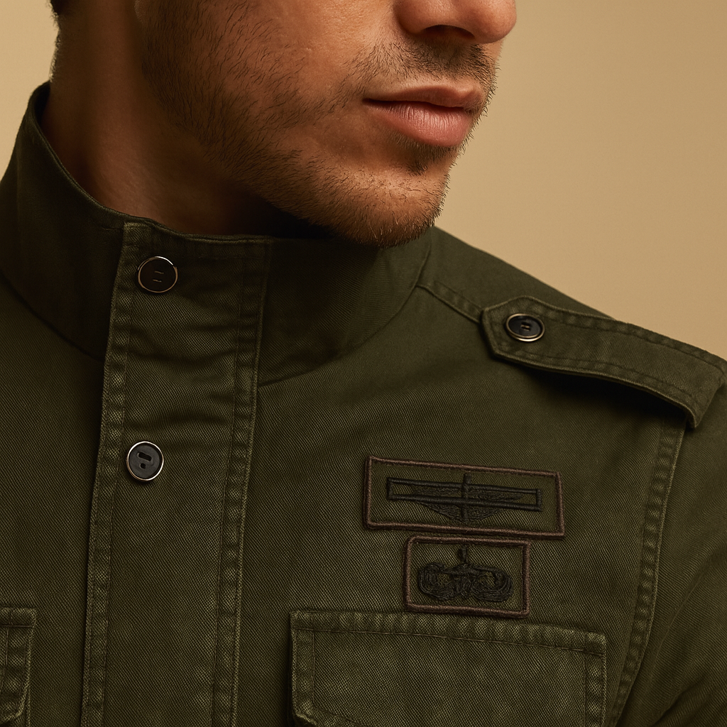 Men’s classic long-sleeve biker jacket with modern fit and timeless design, perfect for casual wear or a stylish night out.