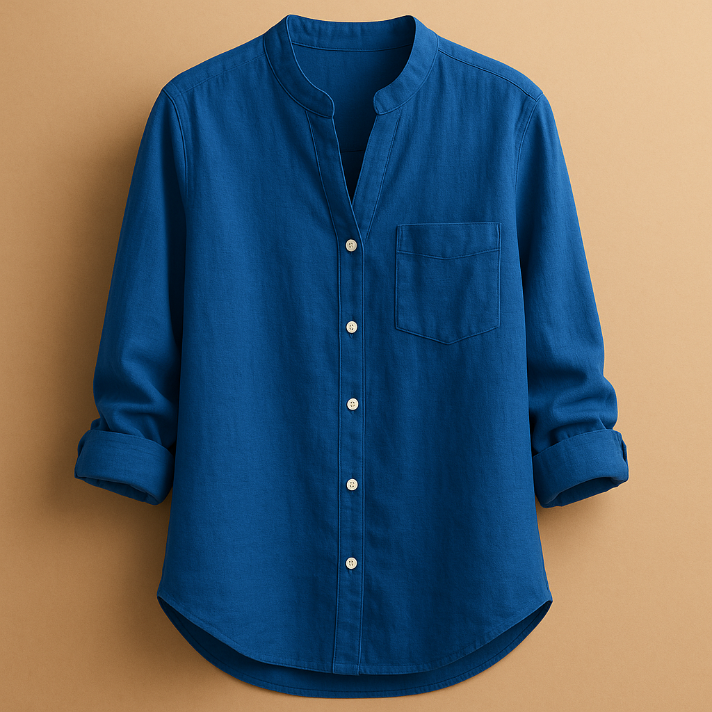 Women’s classic long-sleeve shirt with a button-down design and tailored fit, ideal for both casual and formal outfits in any season.