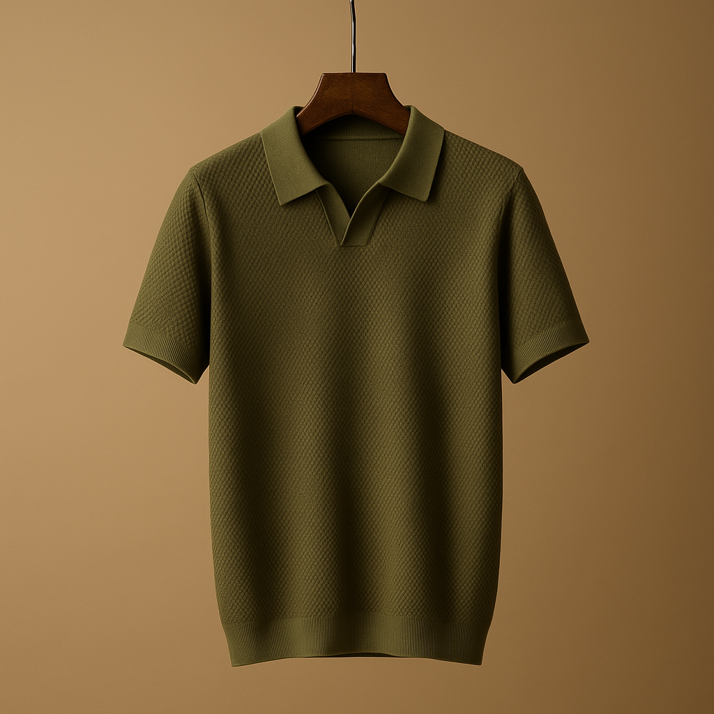 Men’s classic polo shirt with slim fit, button closure, and timeless design, ideal for work, casual wear, and semi-formal occasions.