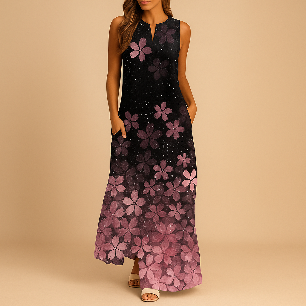 Women’s colorful summer dress with breathable fabric and vibrant print, perfect for summer parties, casual days, and warm weather outings.