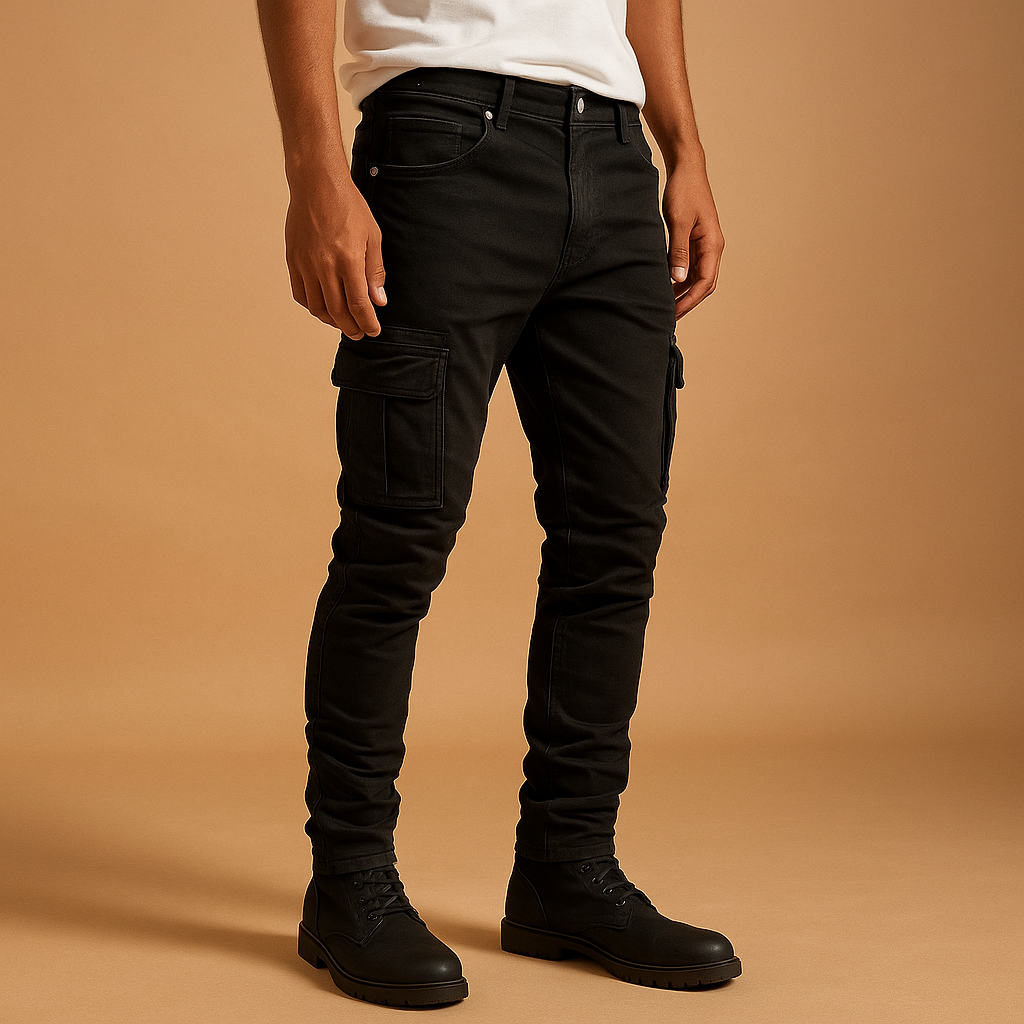 Men’s cotton trousers with relaxed fit, breathable and lightweight, available in multiple colors, perfect for casual outfits and everyday comfort.