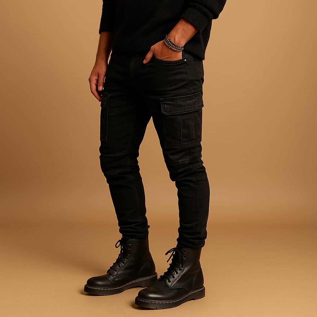 Men’s cotton trousers with relaxed fit, breathable and lightweight, available in multiple colors, perfect for casual outfits and everyday comfort.