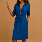 Women’s elegant modern dress with flattering fit and versatile design, perfect for work, casual outings, and evening occasions.