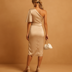 Women’s elegant slim fit dress with timeless minimalist design, flattering cut, and classic style, perfect for formal occasions, work, or evenings out.