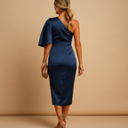 Women’s elegant slim fit dress with timeless minimalist design, flattering cut, and classic style, perfect for formal occasions, work, or evenings out.