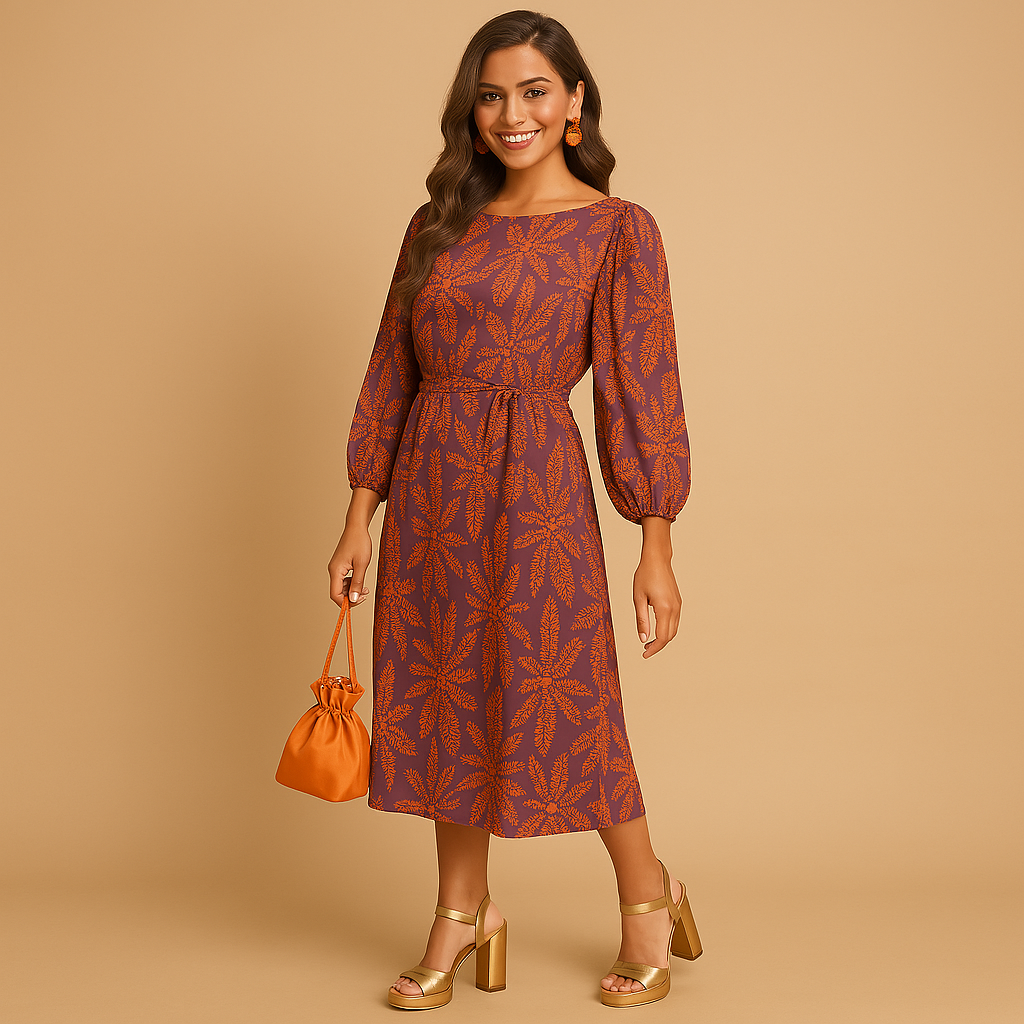 Women’s elegant timeless dress with flattering silhouette and versatile design, perfect for formal events, summer outings, or everyday wear.