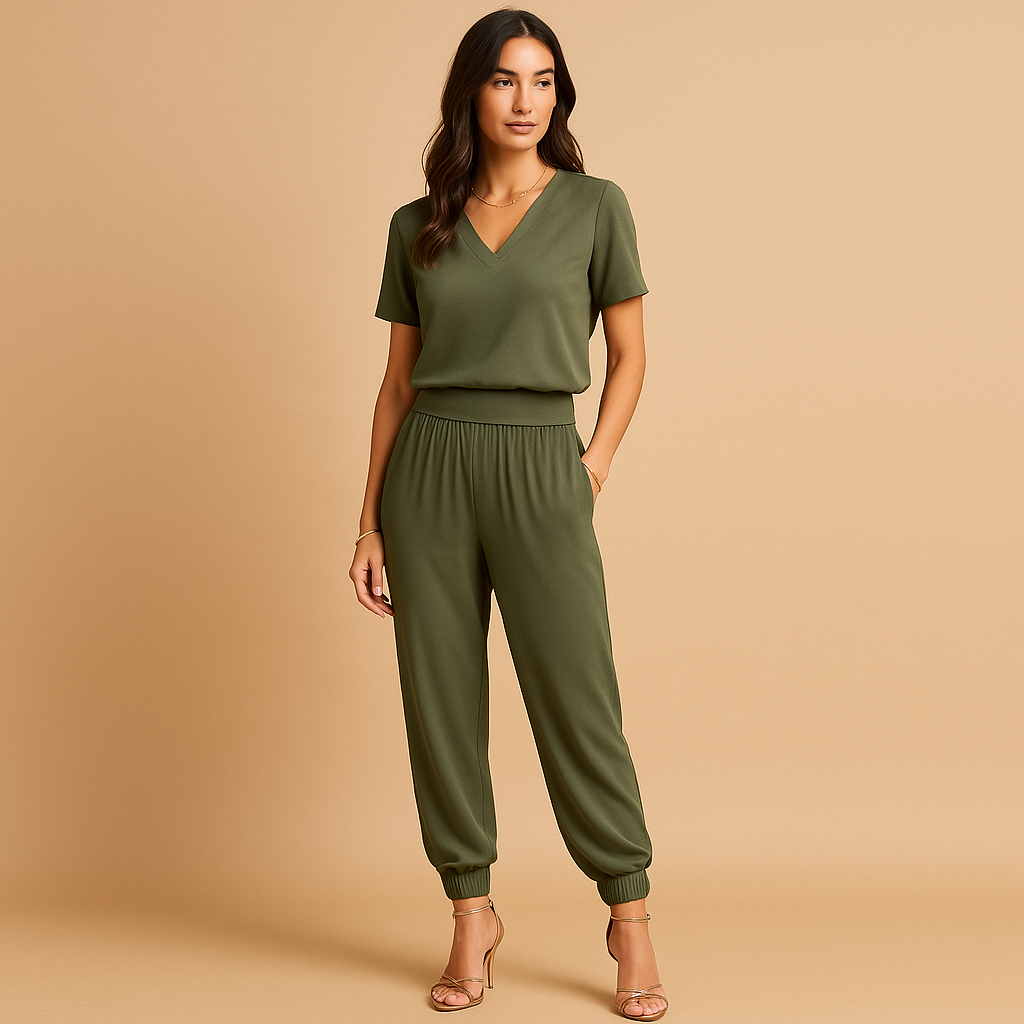 Women’s floral two-piece set with top and matching pants, ideal for everyday wear, casual outings, or special occasions.