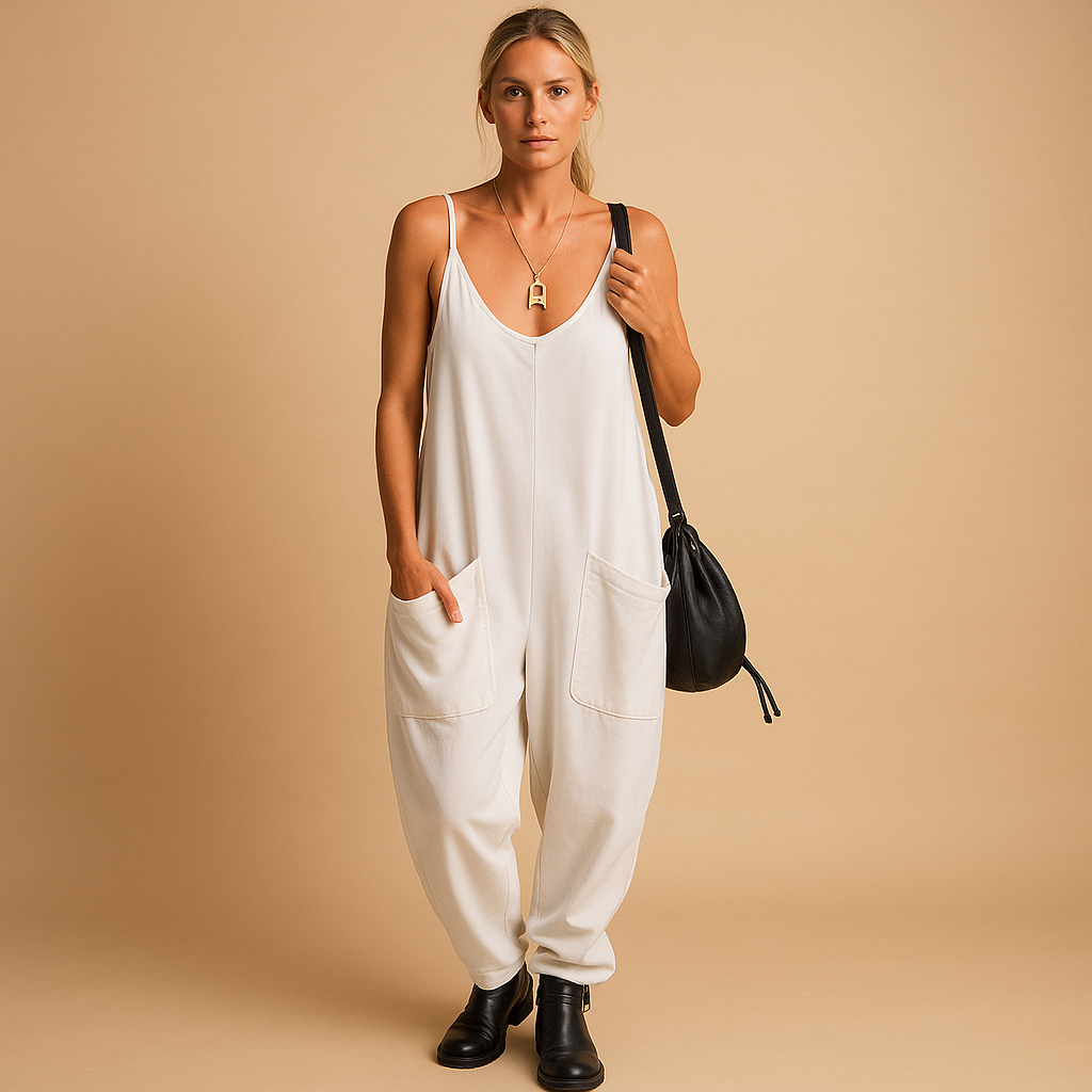 Flowy summer dress for women with a loose fit and lightweight fabric, perfect for warm days, brunches, and relaxed summer occasions.