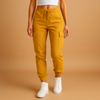 Women’s high waist cargo pants with slim fit and stretch fabric, featuring functional cargo pockets. Perfect for daily, casual, and semi-formal outfits.